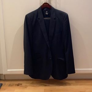 H&M Men's Navy Pinstripe Suit